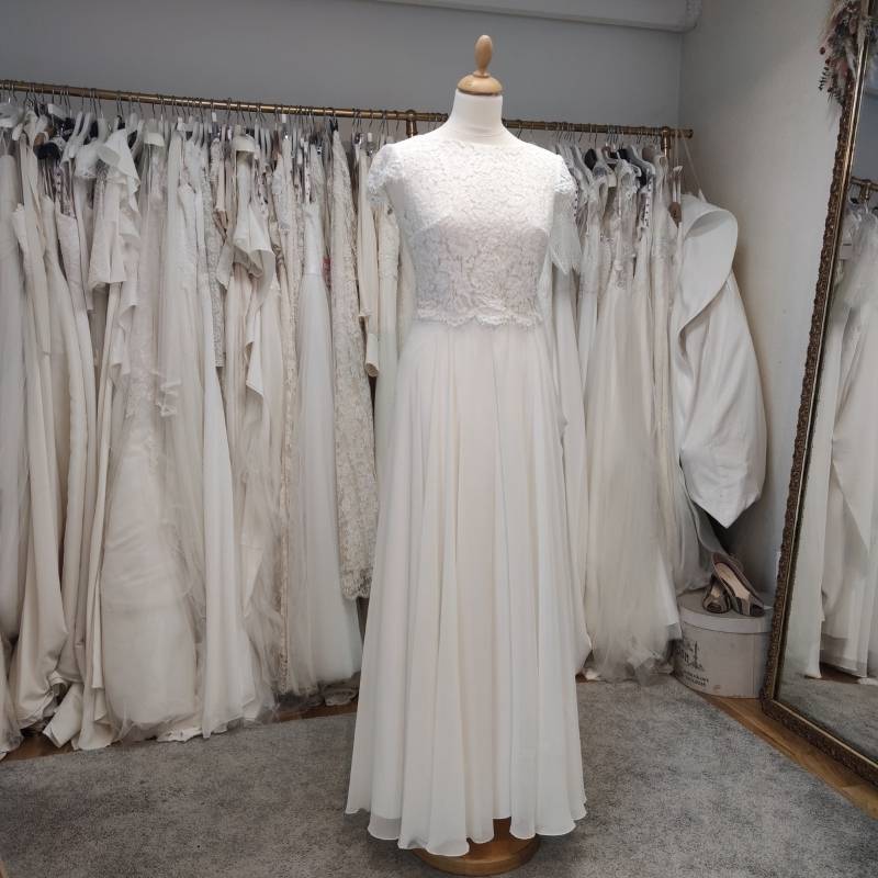 Top Jupe mariée bohème Plumetis 2 Crop Top & jupe mariage Toulouse